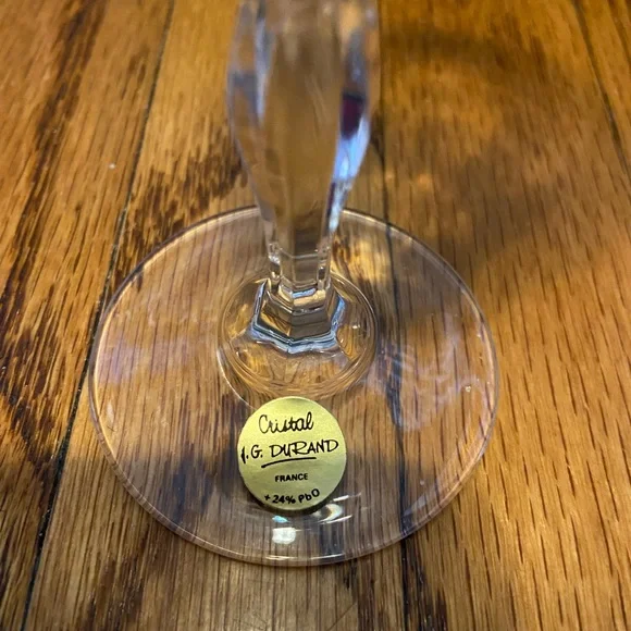 Vintage 1981 Cristal d'Arques Champagne Flutes. Set of 6 in box never used - Picture 6 of 8